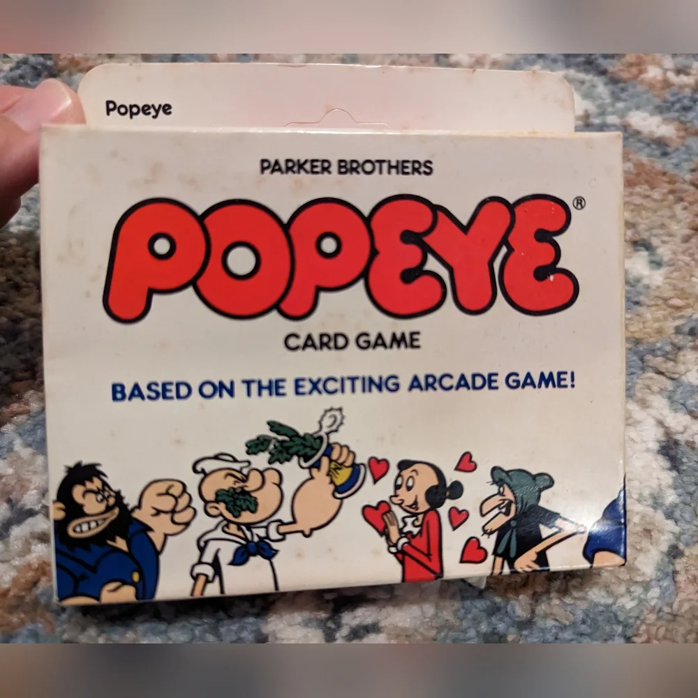Popeye parker brothers card game 1980s vintage Retro new in box